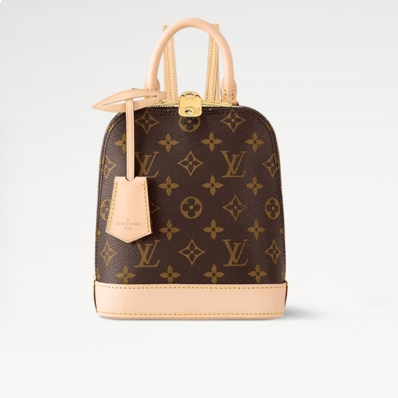 Louis Vuitton $2,720 Authentic Alma Leather Backpack/Top Handle Bag Brown Beige main image 7